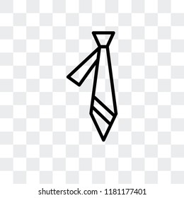Tie vector icon isolated on transparent background, Tie logo concept