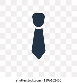 Tie vector icon isolated on transparent background, Tie transparency concept can be used web and mobile