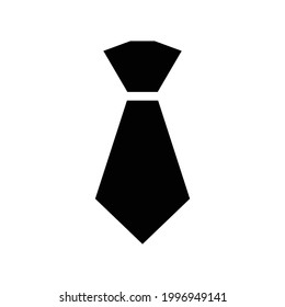 Tie vector icon, isolated on white background