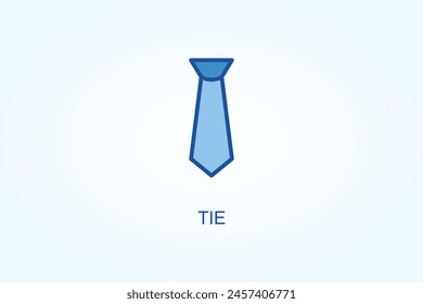 tie vector, icon or logo sign symbol illustration