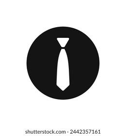 Icono de vector de corbata. Símbolo del hombre. Icono del día del padre.