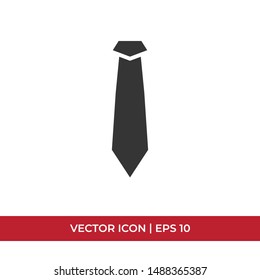 Tie vector icon in modern design style for web site and mobile app