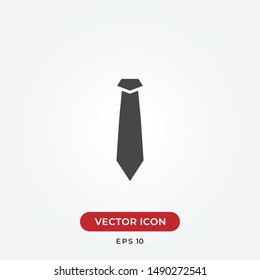 Tie vector icon in modern design style for web site and mobile app