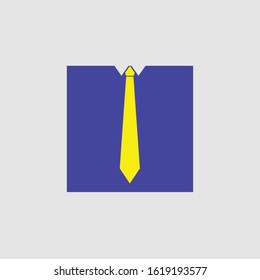 A tie vector icon on eps 10 with a white background
