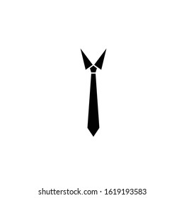 A tie vector icon on eps 10 with a white background
