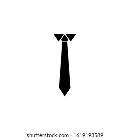 A tie vector icon on eps 10 with a white background
