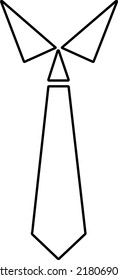 A tie vector icon on eps 8 with a white background.eps
