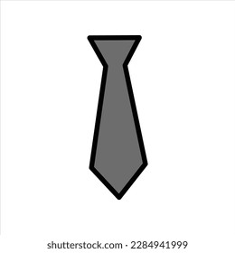 Tie Vector Icon on white background. Illustration for design