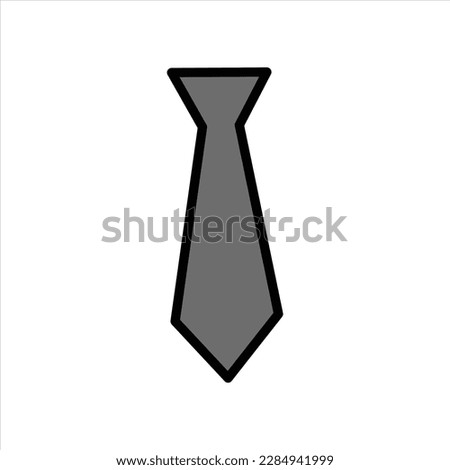 Tie Vector Icon on white background. Illustration for design