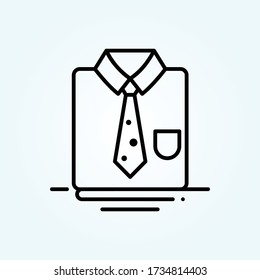 Tie vector icon style illustration. Startup and new business symbol EPS 10