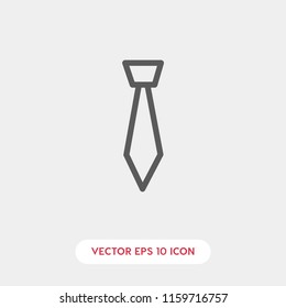 Tie vector icon, suitcase symbol