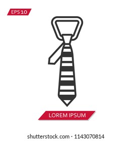 tie vector icon symbol