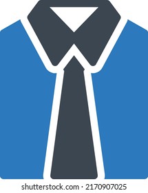 Tie Vector illustration on a transparent background.Premium quality symbols.Glyphs vector icon for concept and graphic design.