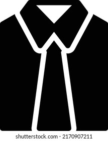Tie Vector illustration on a transparent background.Premium quality symbols.Glyphs vector icon for concept and graphic design.