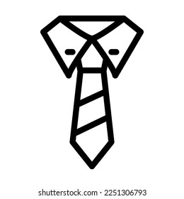 Tie Vector Line Icon Design