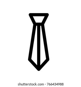 Tie vector outline icon