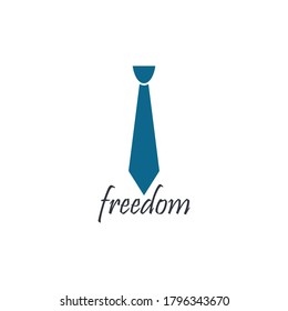 Tie vector template design illustration