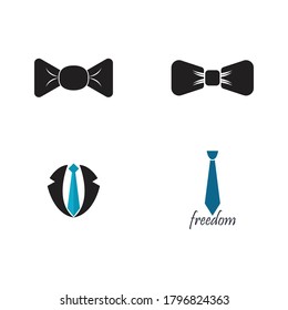 Tie vector template design illustration