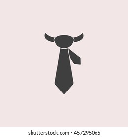 Tie web icon. Isolated illustration