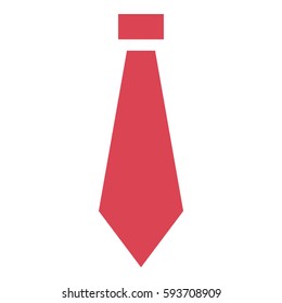Tie Work icon- Flat design, glyph style icon - Colored