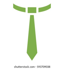 Tie Work icon- Flat design, glyph style icon - Colored