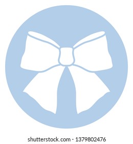 Tied Bow Icon - Cute bow icon isolated on white background and part of K-Pop icon collection