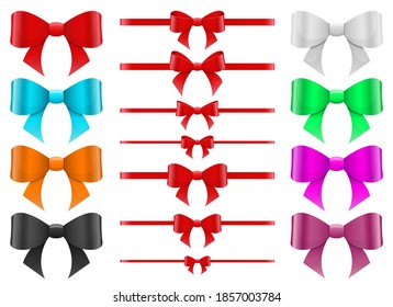 Tied bow vector design illustration isolated on white background