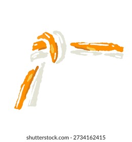 Tied Carrot and Daikon Garnish Vector