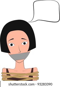 tied girl