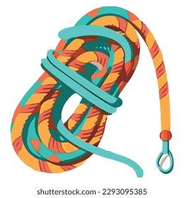 tied knot in rope over white