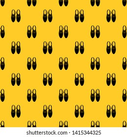 Tied laces on shoes joke pattern seamless vector repeat geometric yellow for any design