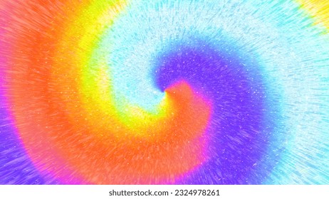 Tie-dye rainbow swirl abstract background