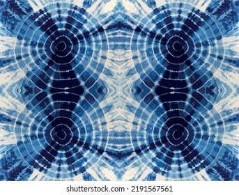 Tie-dyed fabric pattern, Blue and white tones, Seamless pattern vector, Background or shirt pattern, Vector tie-dye pattern, Thai silk, Thai fabric,Beautiful patterned northeastern thai style garment.