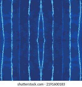 Tie-dyed fabric pattern, Blue and white tones, Seamless pattern vector, Background or shirt pattern, Vector tie-dye pattern, Thai silk, Thai fabric,Beautiful patterned northeastern thai style garment.