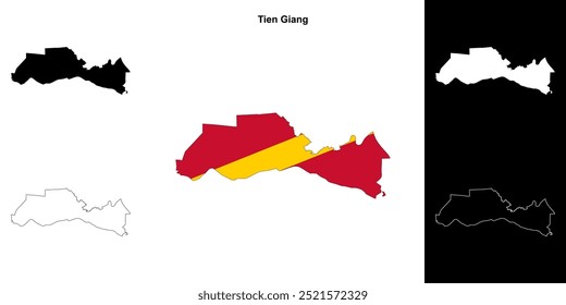 Tien Giang leere Gliederungsplan