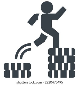 tier modern concept ui ux icon for website, app, presentaion, flyer, brochure etc.