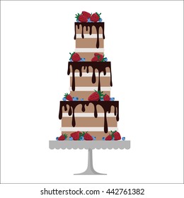 Tiered Naked  Cake 