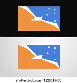 Tierra del Fuego province Argentina Flag banner design