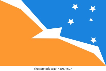 Tierra Del Fuego Province Argentina flag