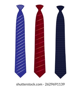 Ties designs in editable, Neck Tie for men