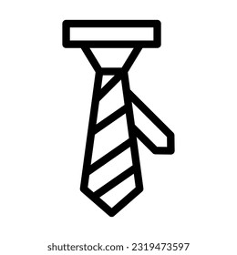 Ties Vector Thick Line Icon For Personal And Commercial Use.
