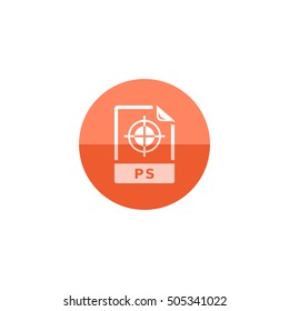 TIF file format icon in flat color circle style. Image file