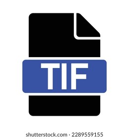 TIF File Format Icon, Vector Graphics