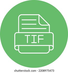Tif vector icon. Can be used for printing, mobile and web applications.