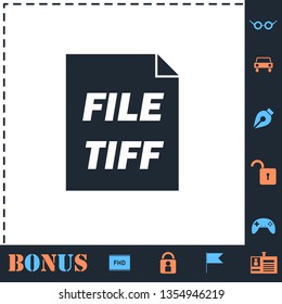 TIFF file. Perfect icon with bonus simple icons