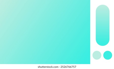 Tiffany blue and cyan gradient background with light blurred pattern. Abstract illustration with gradient blur design. Blurred colored abstract background. Colorful gradient. Vector illustration