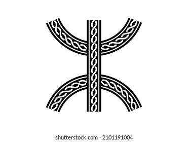 Tifinagh symbol, Amazigh drawing vector, Berber symbol