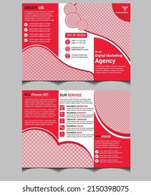 Ti-Fold Corporate business brochure red version 