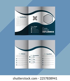 Ti-Fold Corporate business brochure Template,Ti-FOLD business brochure for your business.Vector Brochure Flyer design Layout template, size A4, Front page and back page, info graphic.