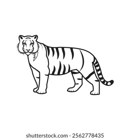 Tigar selotte vector design menualy